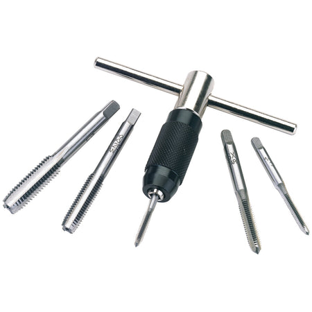 DRAPER 6 Piece Metric Tap and Holder Set: Model No.4523MM/A