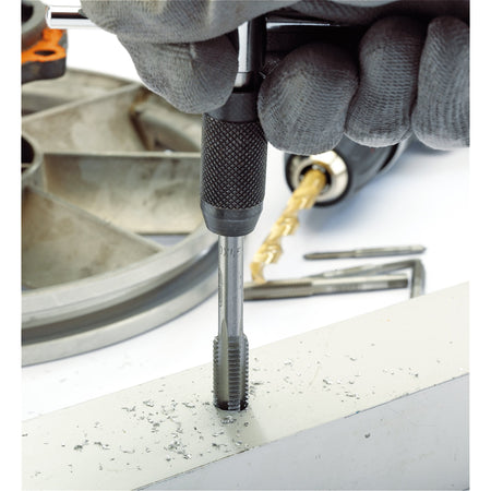 DRAPER 6 Piece Metric Tap and Holder Set: Model No.4523MM/A
