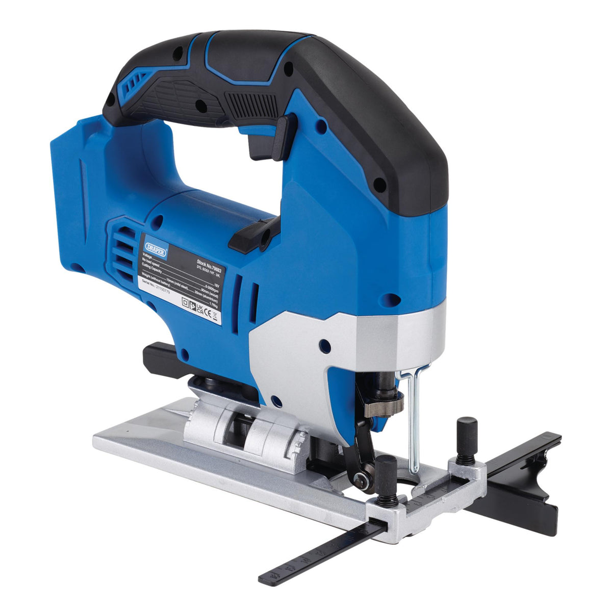 DRAPER D20 20V Brushless Jigsaw (Sold Bare) Model No. D20JS