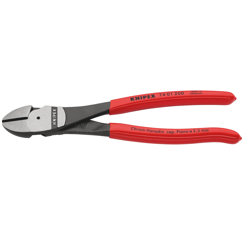 Knipex 200mm High Leverage Diagonal Side Cutter : Model No.74 01 200 SBE