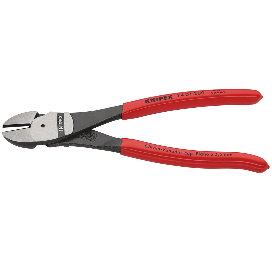 Knipex 200mm High Leverage Diagonal Side Cutter : Model No.74 01 200 SBE