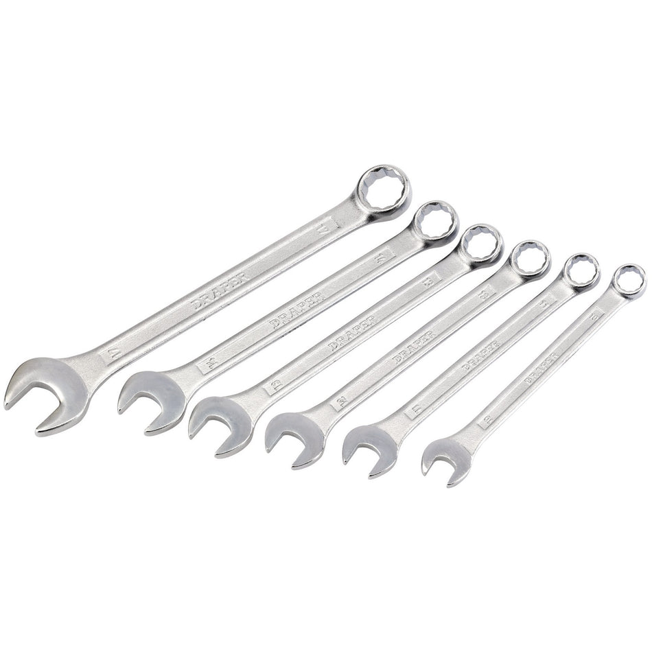 DRAPER Metric Combination Spanner Set (6 Piece): Model No. 8219/6/MM/B