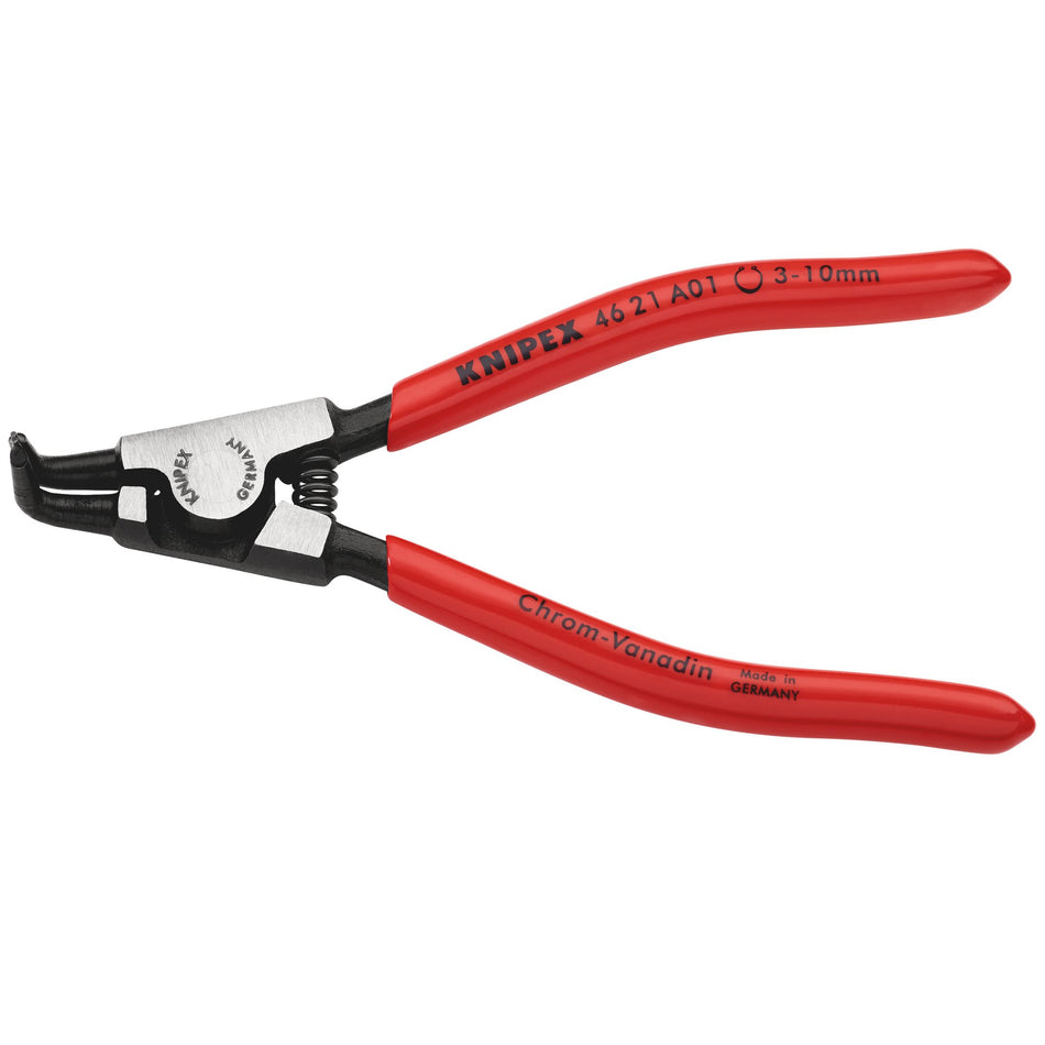 Knipex 3mm - 10mm A01Bent External Circlip Pliers : Model No.46 21 A01 SBE