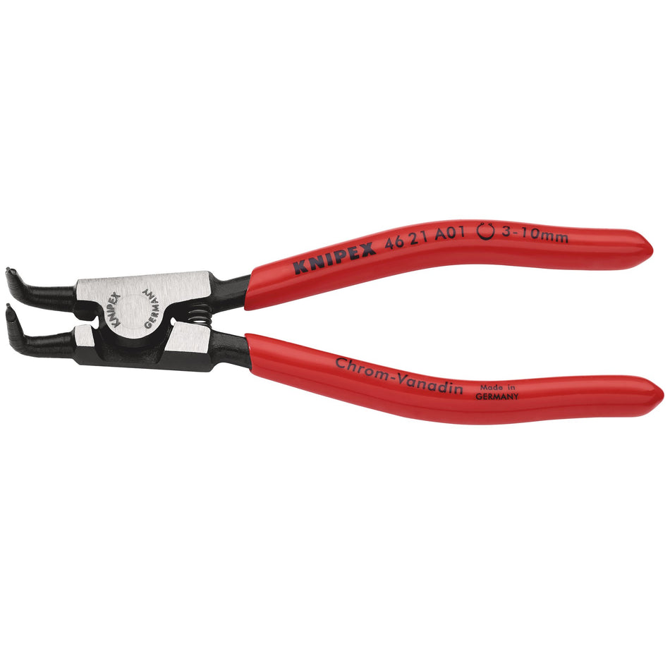 Knipex 3mm - 10mm A01Bent External Circlip Pliers : Model No.46 21 A01 SBE
