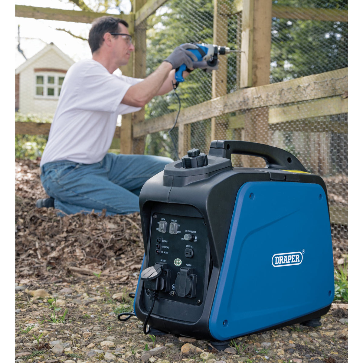 DRAPER 2kVA Petrol Inverter Generator : Model No.DGI2000
