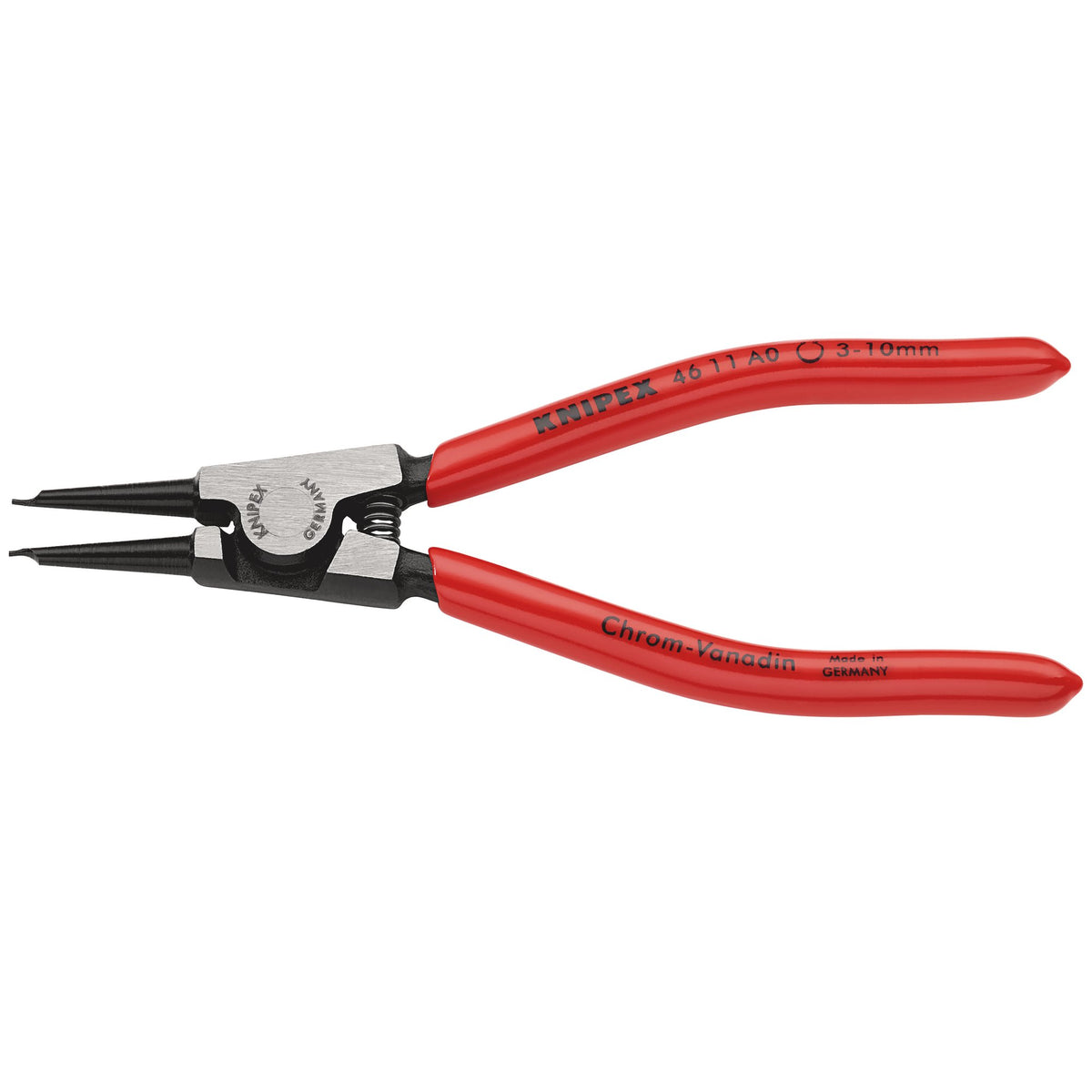 Knipex 3mm - 10mm A0 Straight External Circlip Pliers : Model No.46 11 A0 SBE