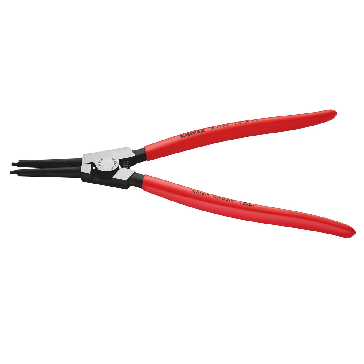 Knipex 85mm - 140mm A4 Straight External Circlip Pliers : Model No.46 11 A4