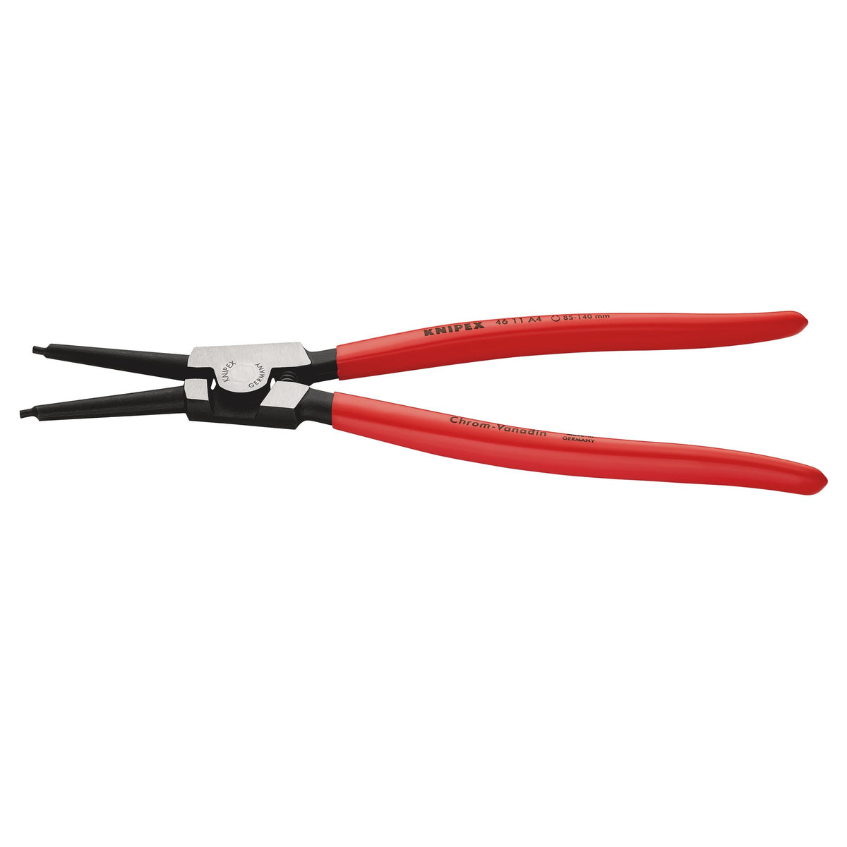 Knipex 85mm - 140mm A4 Straight External Circlip Pliers : Model No.46 11 A4