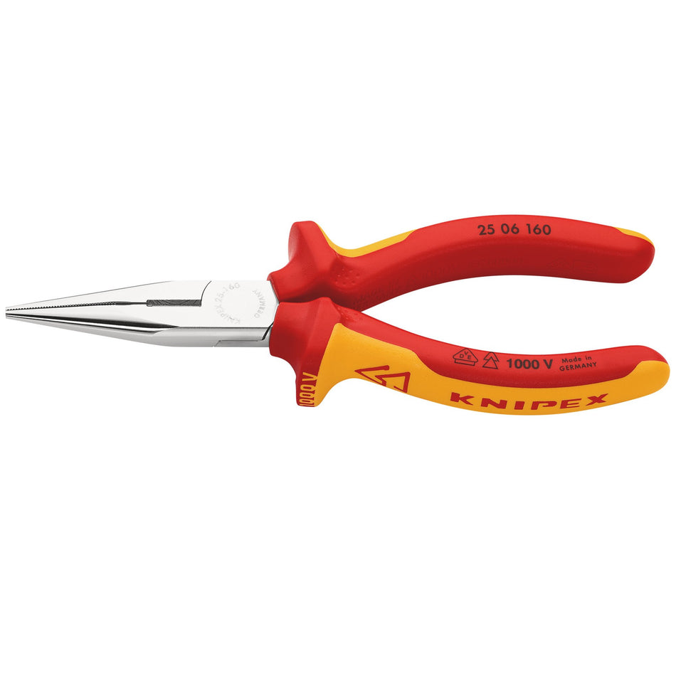 Knipex 160mm Fully Insulated Long Nose Pliers : Model No.25 06 160 SBE
