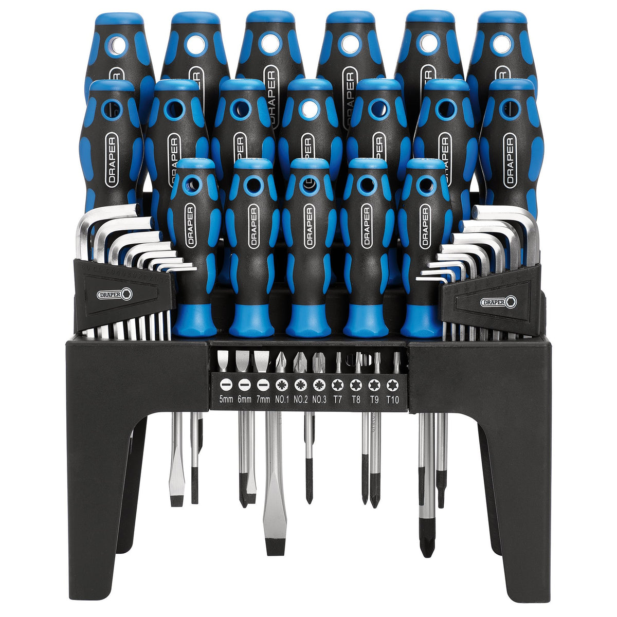 DRAPER Soft Grip Screwdriver, Hex Key and Bit Set (44 piece) : Model No.865/44