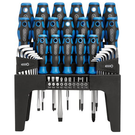 DRAPER Soft Grip Screwdriver, Hex Key and Bit Set (44 piece) : Model No.865/44