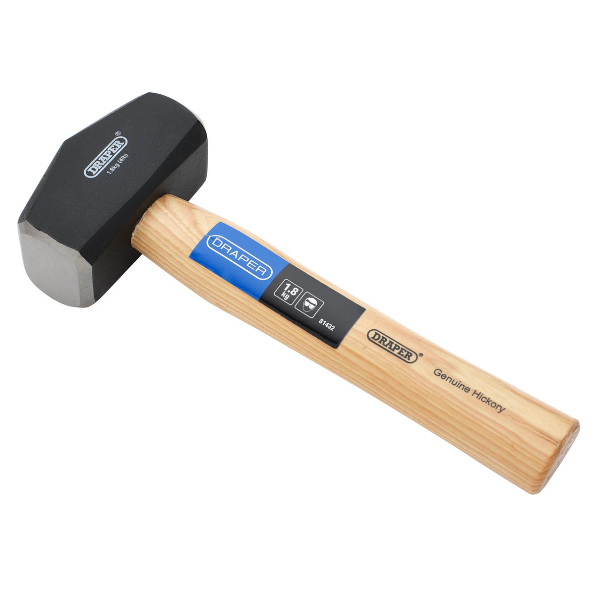 DRAPER Hickory Shaft Club Hammer (1.8kg - 4lb): Model No. 190T/B