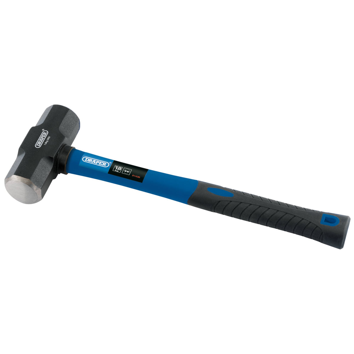 DRAPER Fibreglass Short Shaft Sledge Hammer (1.8kg - 4lb): Model No. FG4S/B