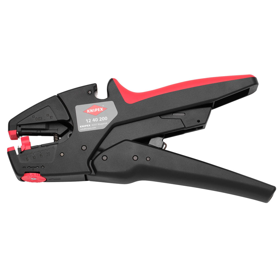 KNIPEX 12 40 200 Self-Adjusting Insulation Stripper, 200mm