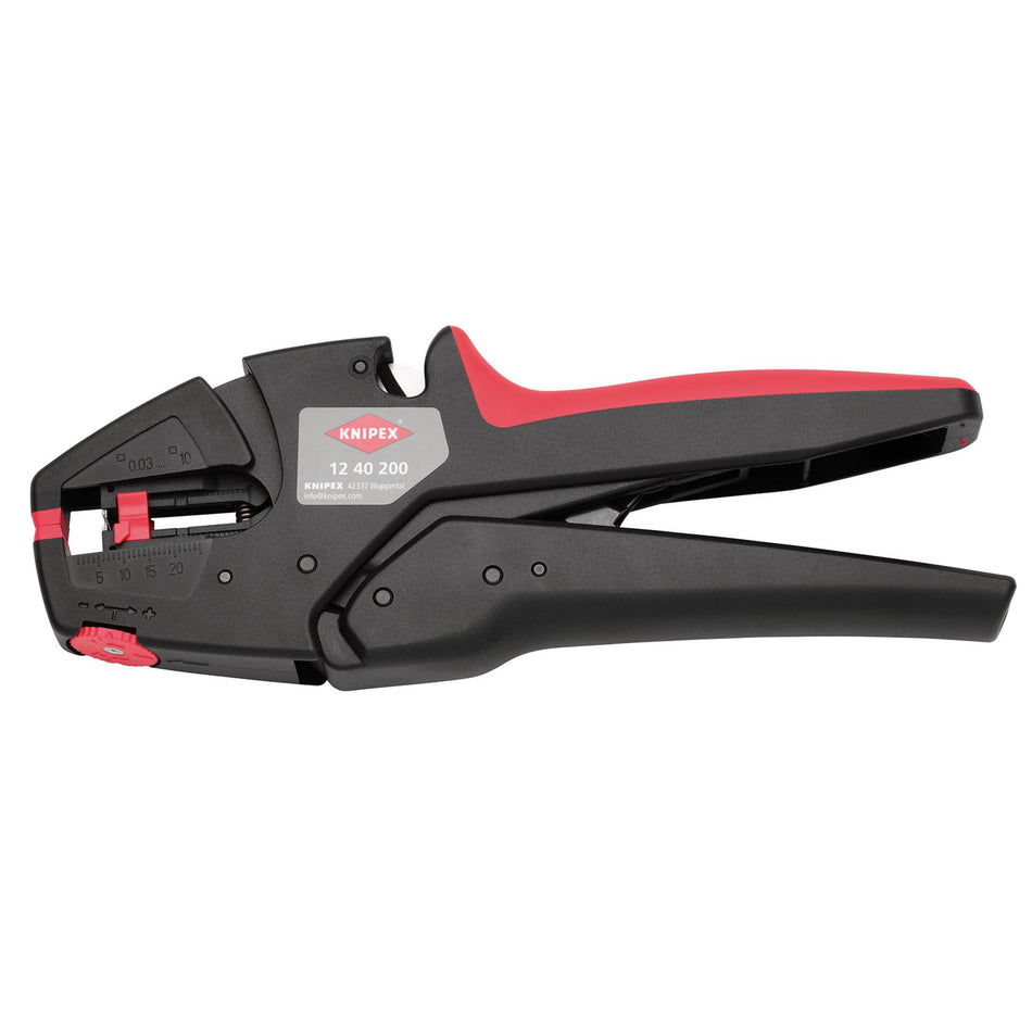 KNIPEX 12 40 200 Self-Adjusting Insulation Stripper, 200mm