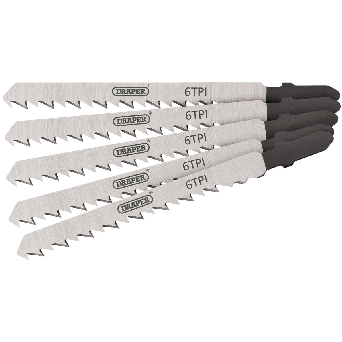 DRAPER Expert 5 Piece DT101D 100mm Jigsaw Blade Set: Model No. DT101D