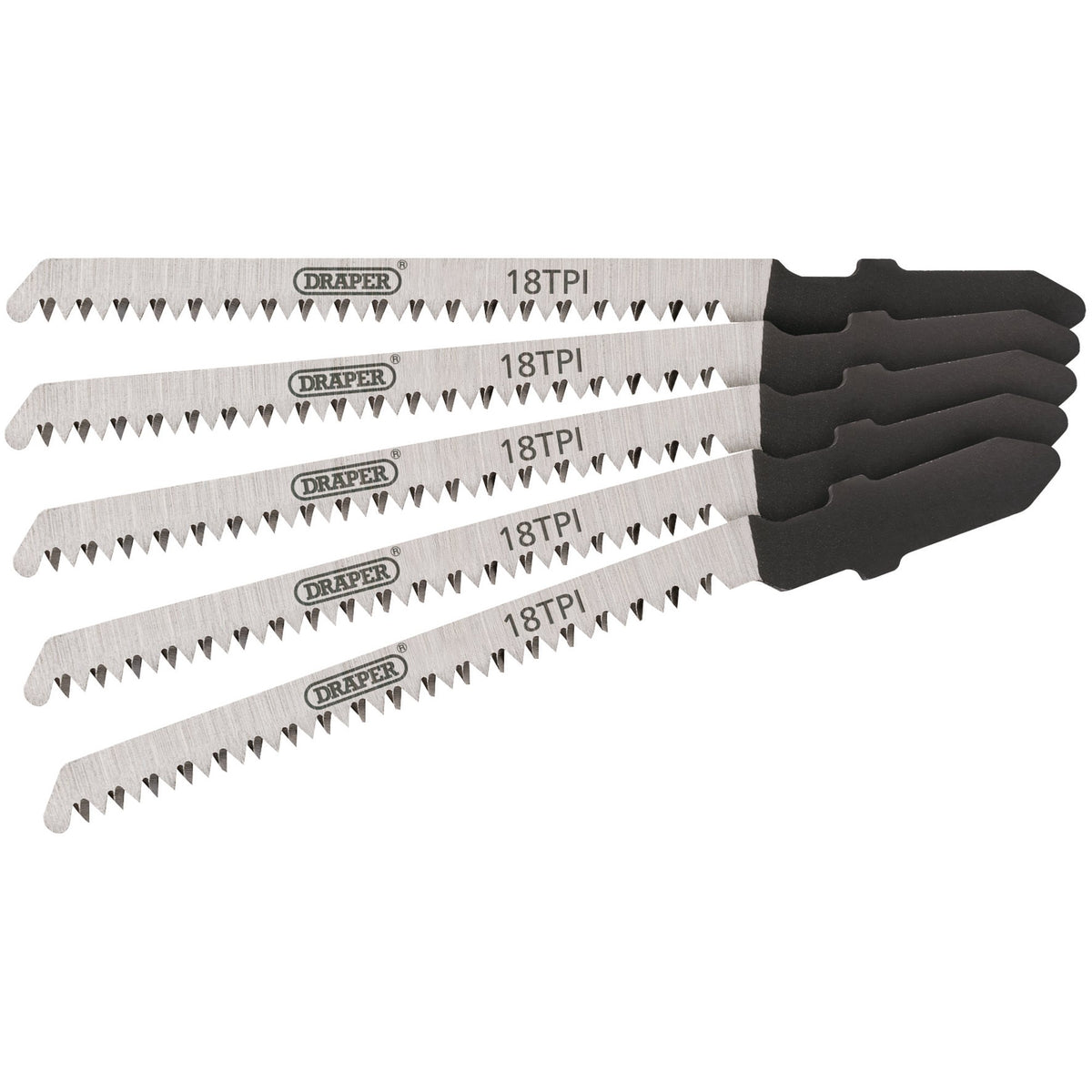 DRAPER Expert 5 Piece DT101AO 83mm Jigsaw Blade Set: Model No. DT101AO