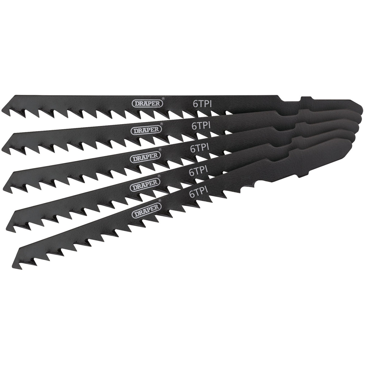 DRAPER Expert 5 Piece DT244D 100mm Jigsaw Blade Set: Model No. DT244D