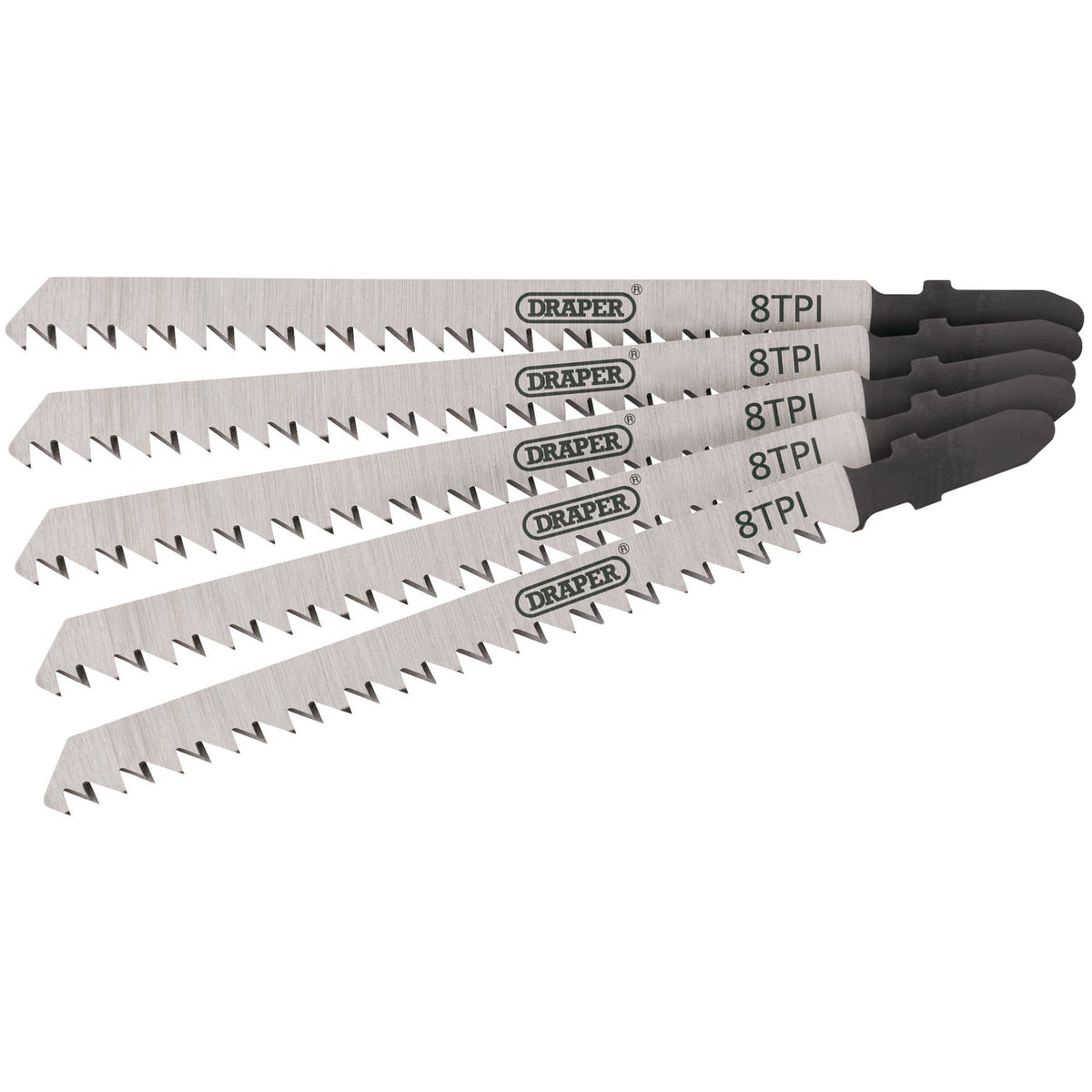 DRAPER Expert 5 Piece DT301CD 115mm Jigsaw Blade Set: Model No. DT301CD