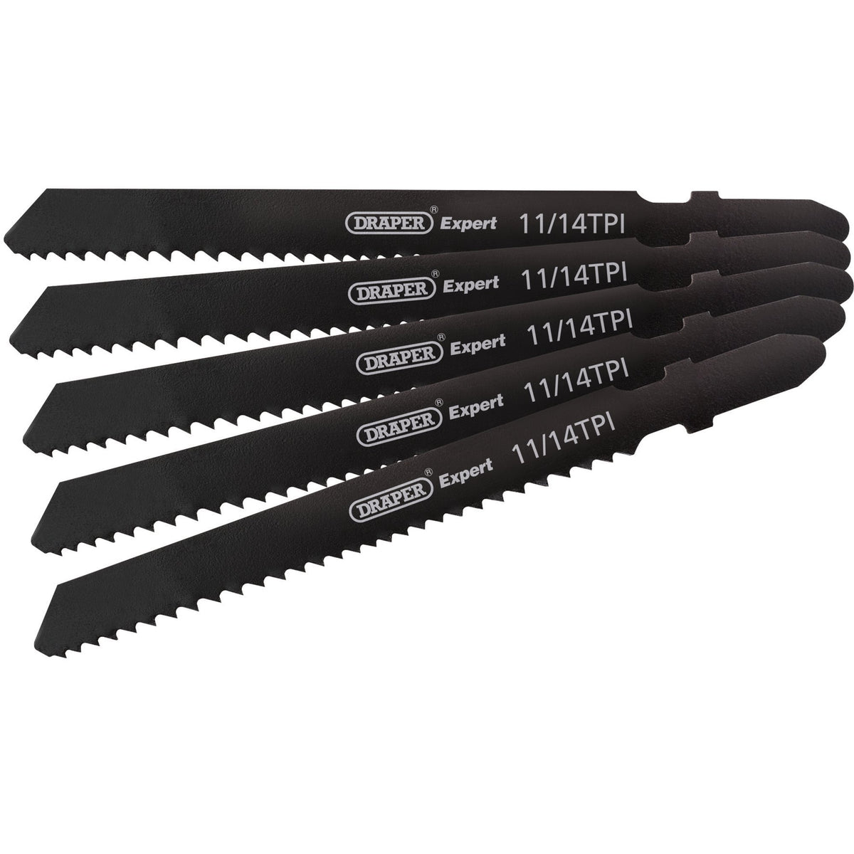 DRAPER Expert 5 Piece DT118B 92mm Jigsaw Blade Set: Model No. DT118B