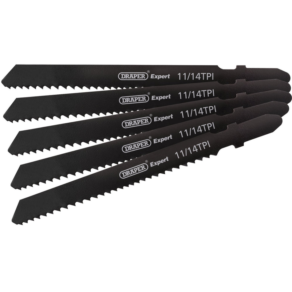 DRAPER Expert 5 Piece DT118B 92mm Jigsaw Blade Set: Model No. DT118B