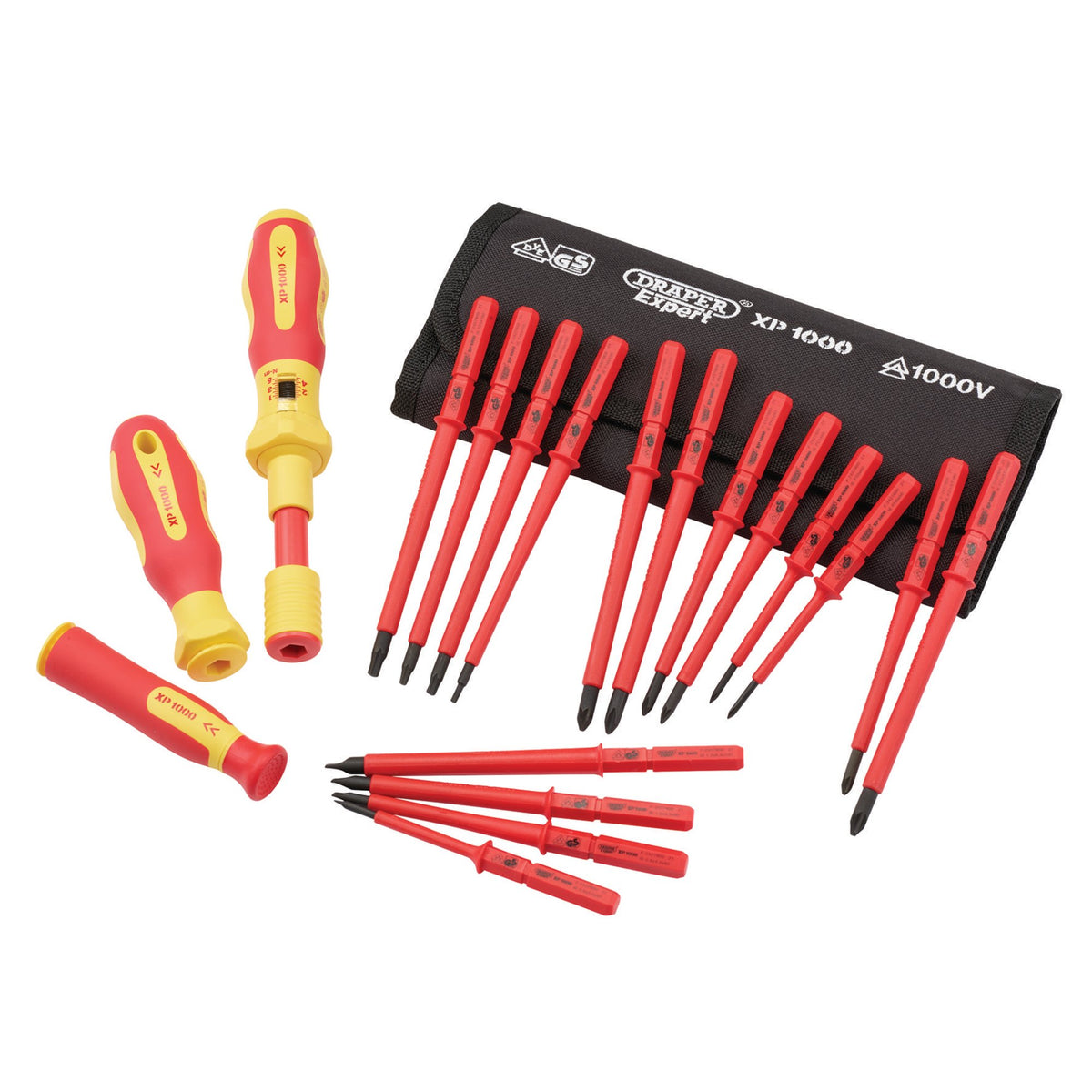 DRAPER Expert Ergo PlusÂ® 19 Piece Interchangeable VDE Torque Screwdriver Set : Model No.965T/19