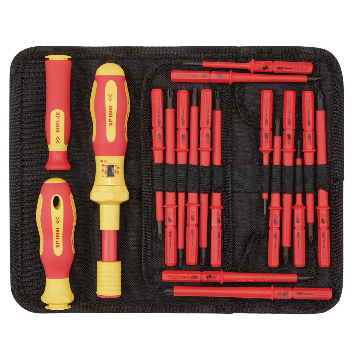 DRAPER Expert Ergo PlusÂ® 19 Piece Interchangeable VDE Torque Screwdriver Set : Model No.965T/19