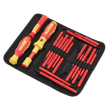 DRAPER Expert Ergo PlusÂ® 19 Piece Interchangeable VDE Torque Screwdriver Set : Model No.965T/19