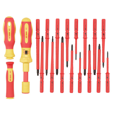 DRAPER Expert Ergo PlusÂ® 19 Piece Interchangeable VDE Torque Screwdriver Set : Model No.965T/19