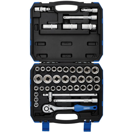 1/2" Sq. Dr. Combined MM/AF Socket Set (41 Piece): Model No. HD41AM