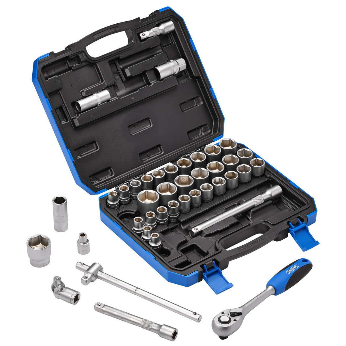 1/2" Sq. Dr. Combined MM/AF Socket Set (41 Piece): Model No. HD41AM