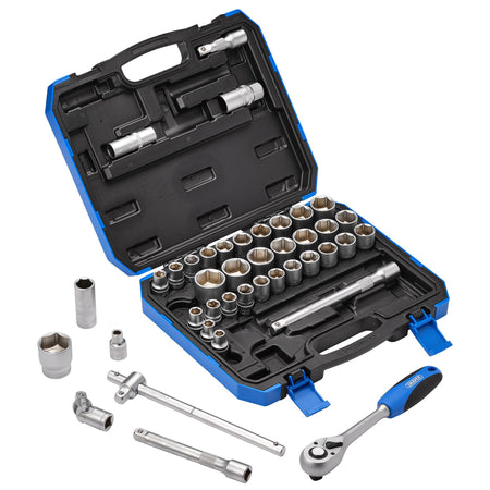 1/2" Sq. Dr. Combined MM/AF Socket Set (41 Piece): Model No. HD41AM