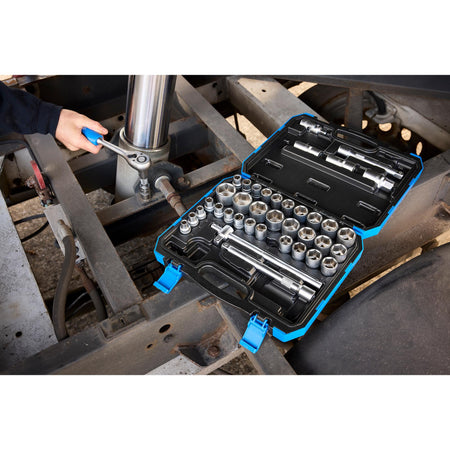 1/2" Sq. Dr. Combined MM/AF Socket Set (41 Piece): Model No. HD41AM