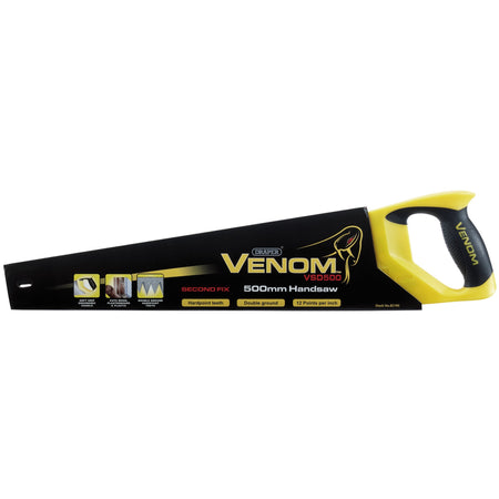 DRAPER Second Fix Draper Venom Double Ground 500mm Handsaw: Model No. VSD500