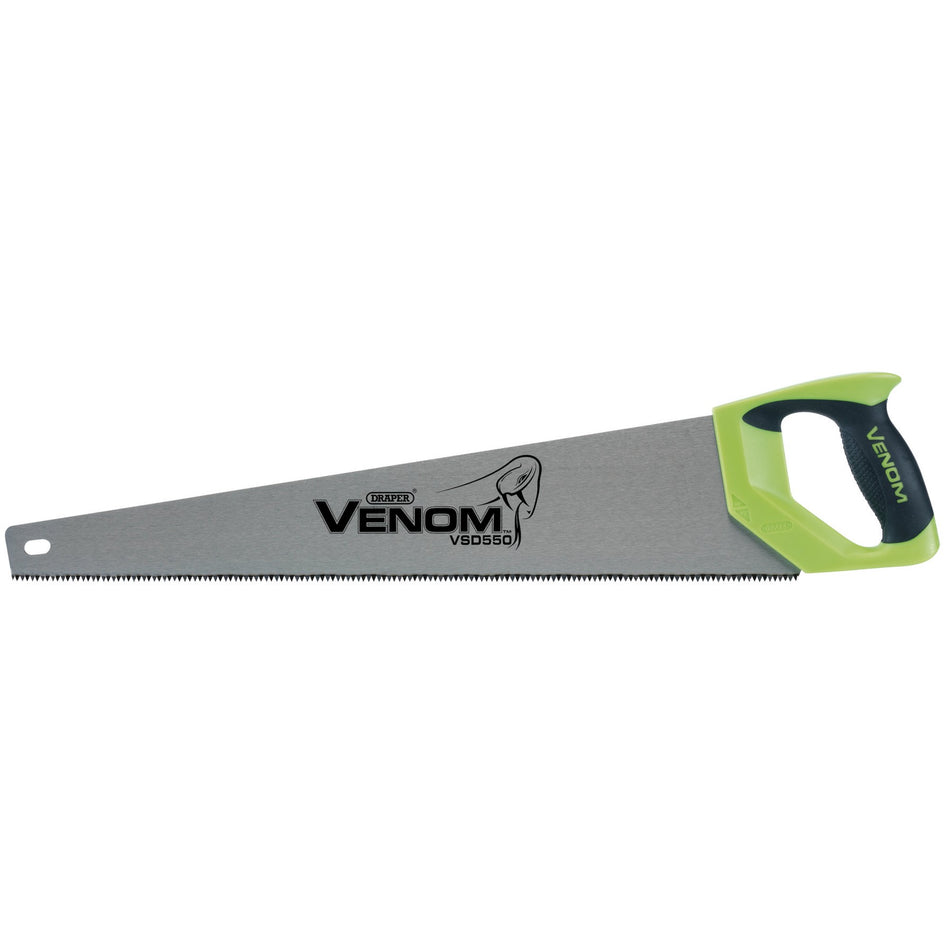 DRAPER First Fix Draper Venom Double Ground 550mm Handsaw: Model No. VSD550