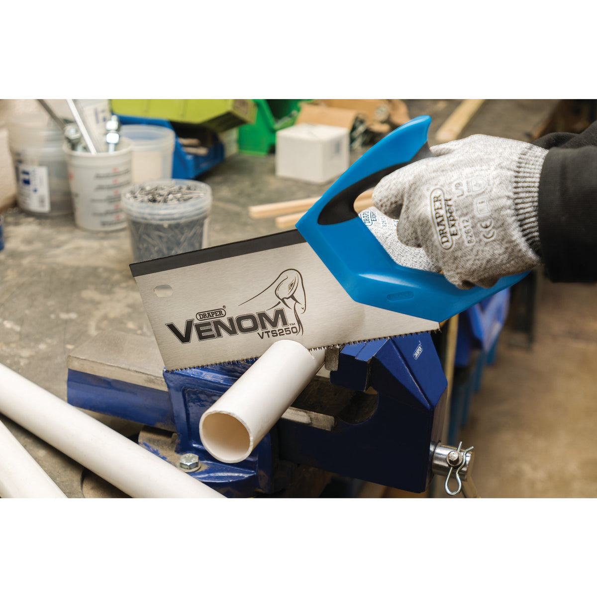 DRAPER Draper Venom Double Ground 250mm Tenon Saw: Model No. VTS250