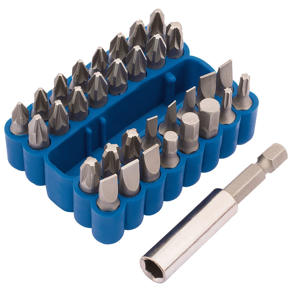 DRAPER Screwdriver and Magnetic Bit Holder Set (33 Piece): Model No. MBH33/B