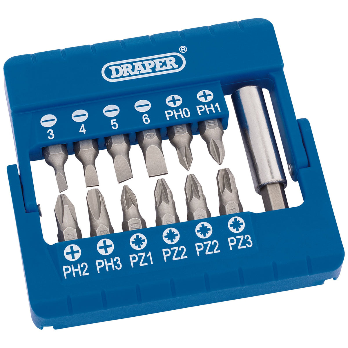 DRAPER Magnetic Bit Holder Set (13 Piece): Model No. MBH13