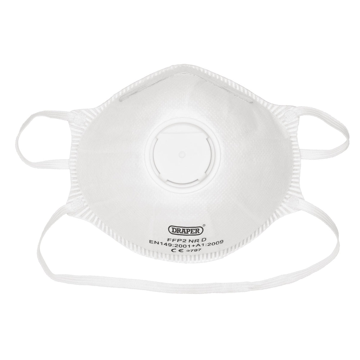 DRAPER FFP2 NR Moulded Masks (pack of ten): Model No. FM25/10/B