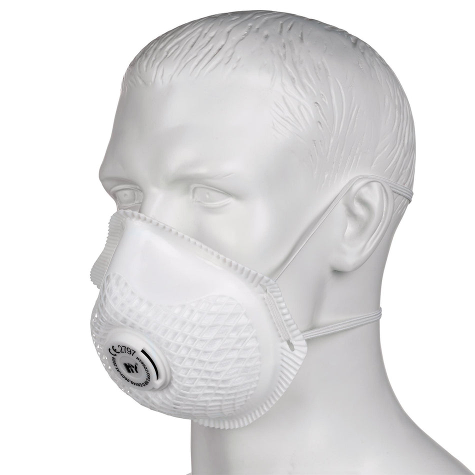 DRAPER FFP2 NR Moulded Dust Masks (Pack of 3): Model No. FM12PC/B
