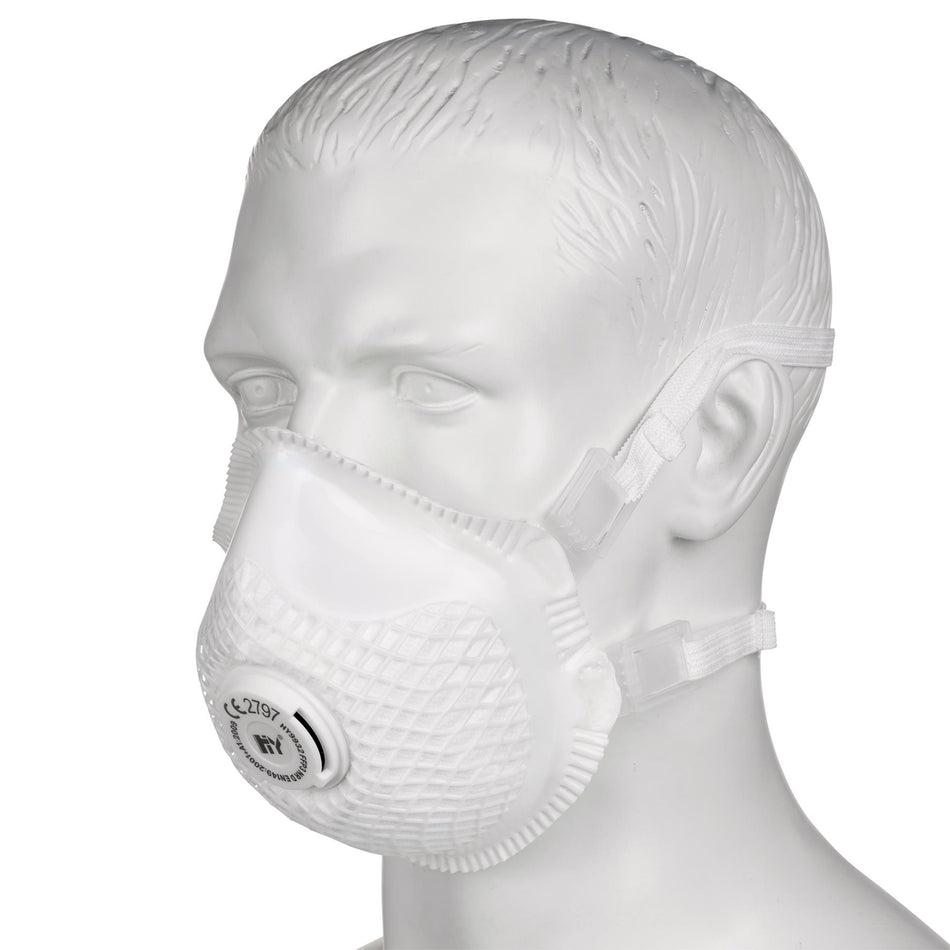 DRAPER FFP3 NR Moulded Dust Masks (Pack of 2): Model No. FM13PC/B