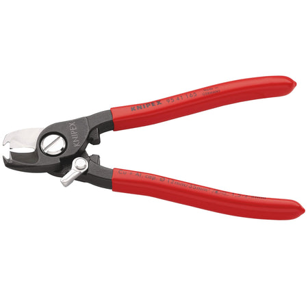 Knipex 165mm Copper or Aluminium Only Cable Shear with Sprung Handles : Model No.95 41 165SBE