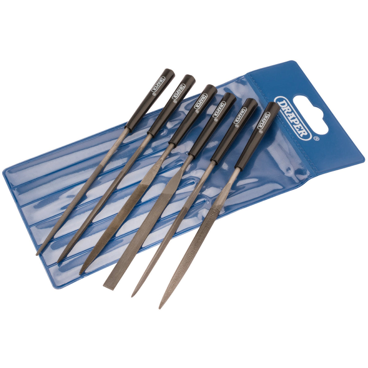 DRAPER 6 Piece 140mm Needle File Set: Model No. 4883/6D