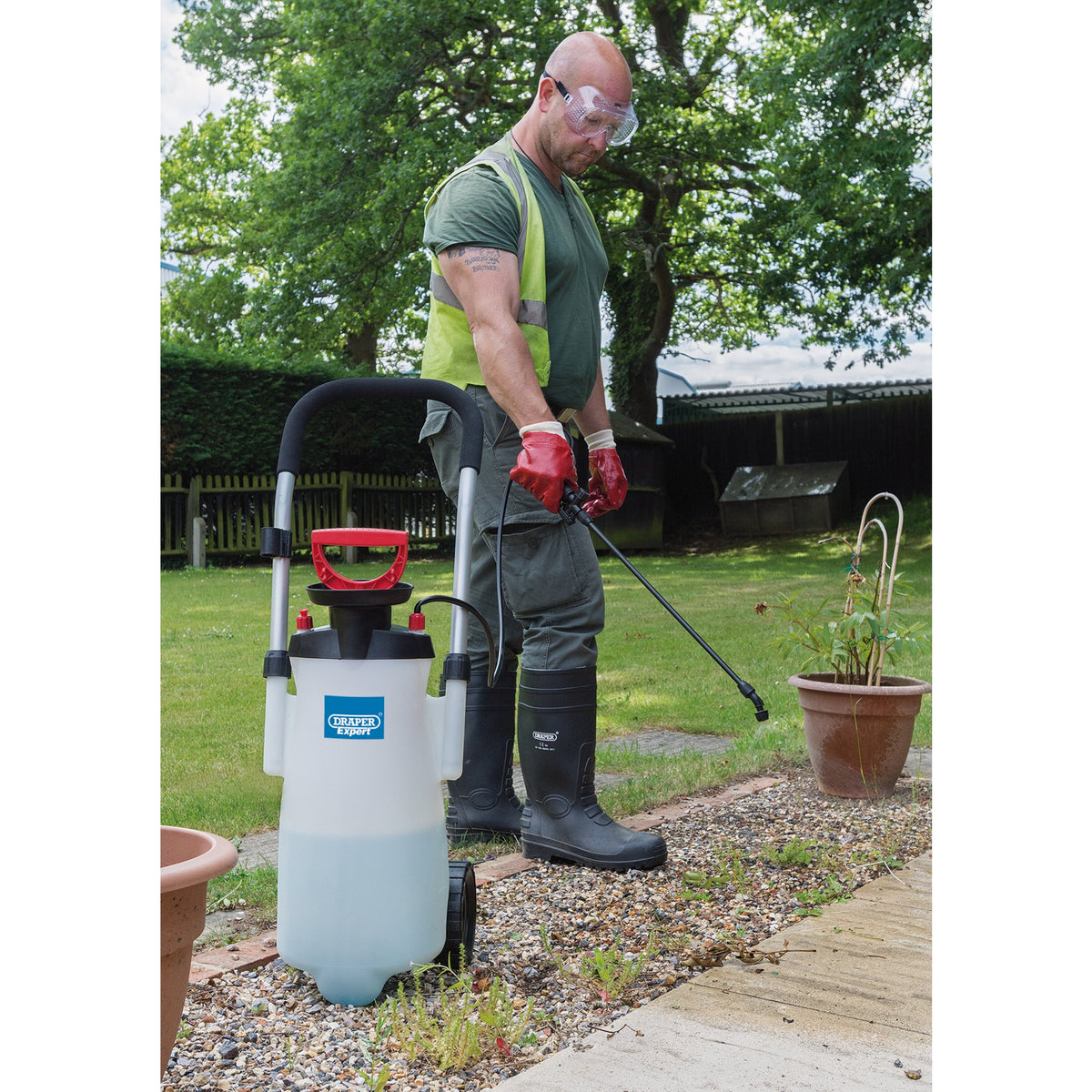 DRAPER Expert 15L EPDM Trolly Pump Sprayer: Model No. EWS-12-EPDM