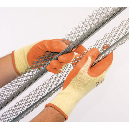 DRAPER Orange Heavy Duty Latex Coated Work Gloves - Extra Large: Model No. HDLGA/B