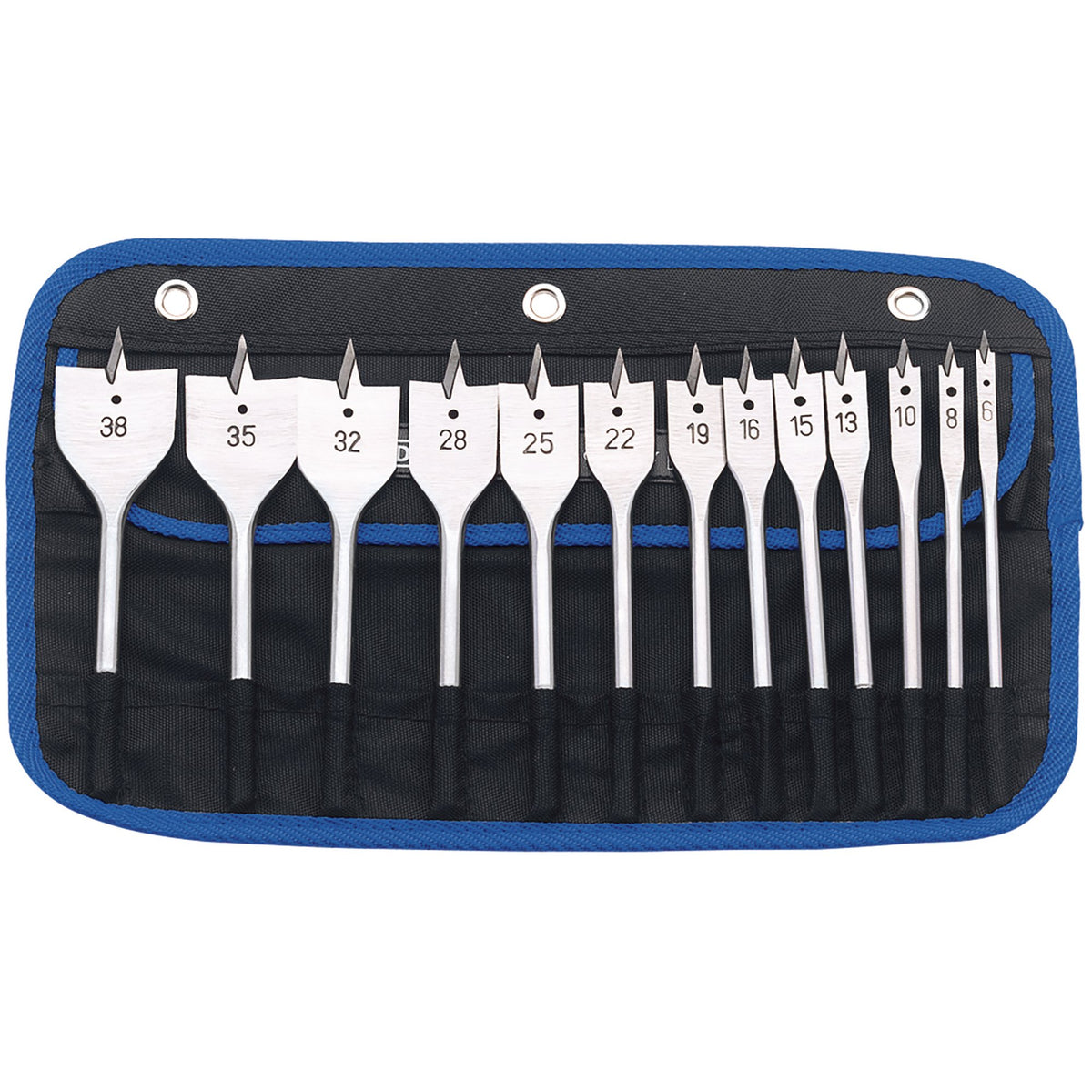 13 Piece Flat Wood Bit Set Model. No. FB/13B