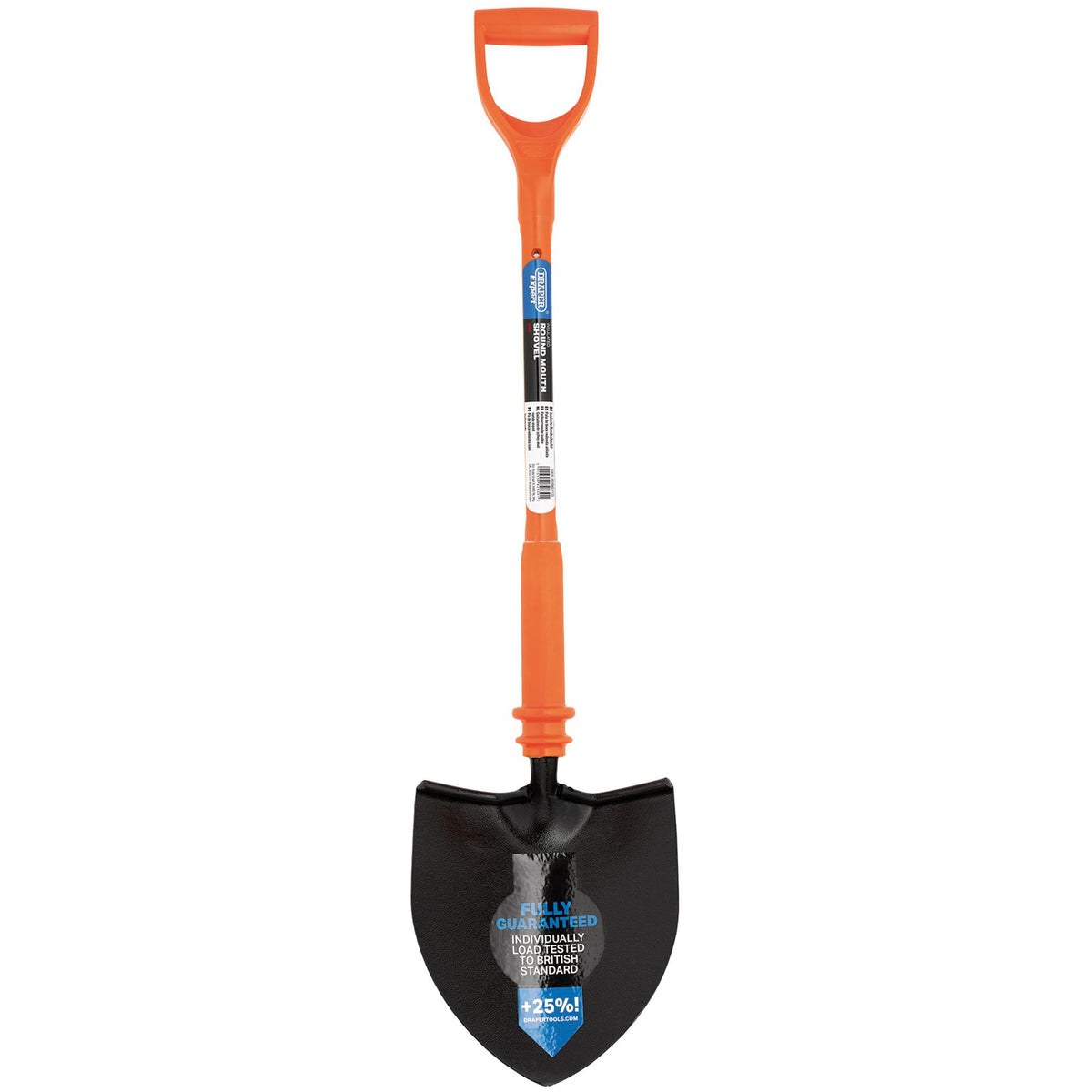 DRAPER Expert Round Mouth Shovel Fully Insulated and Solid Forged: Model No. INS/RMS