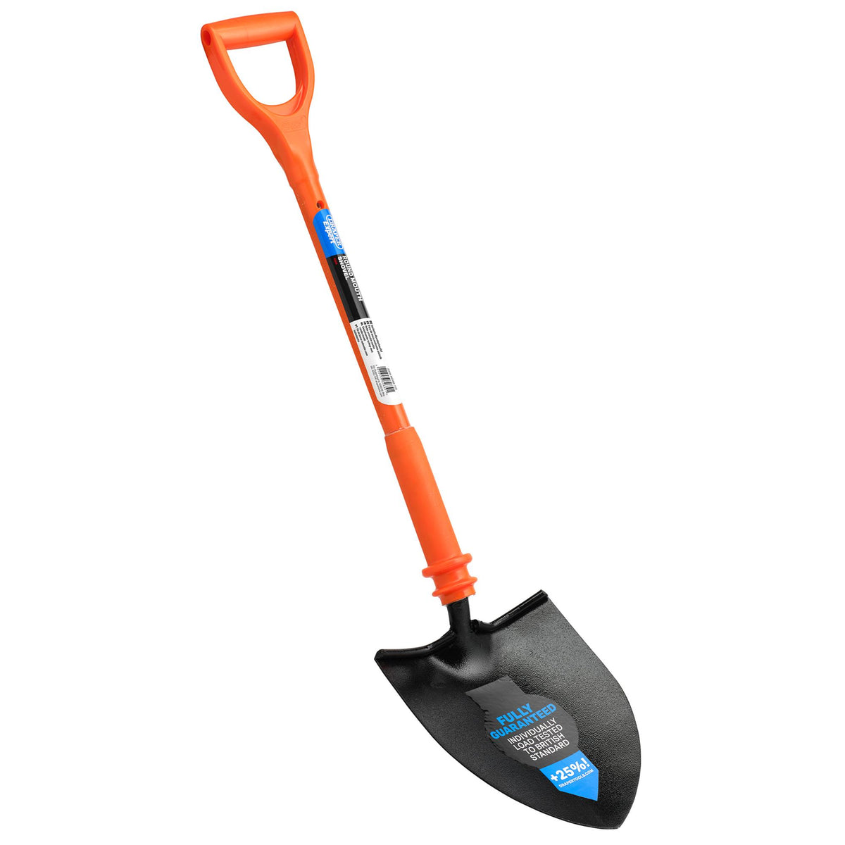 DRAPER Expert Round Mouth Shovel Fully Insulated and Solid Forged: Model No. INS/RMS