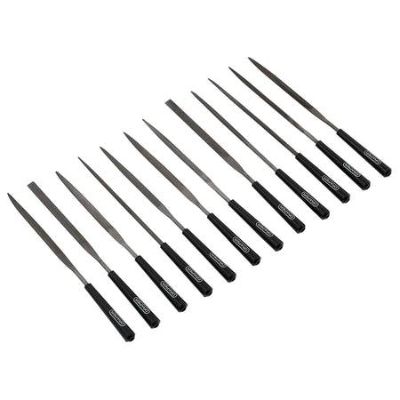 DRAPER 140mm Needle File Set (12 Piece): Model No. 4884/12D