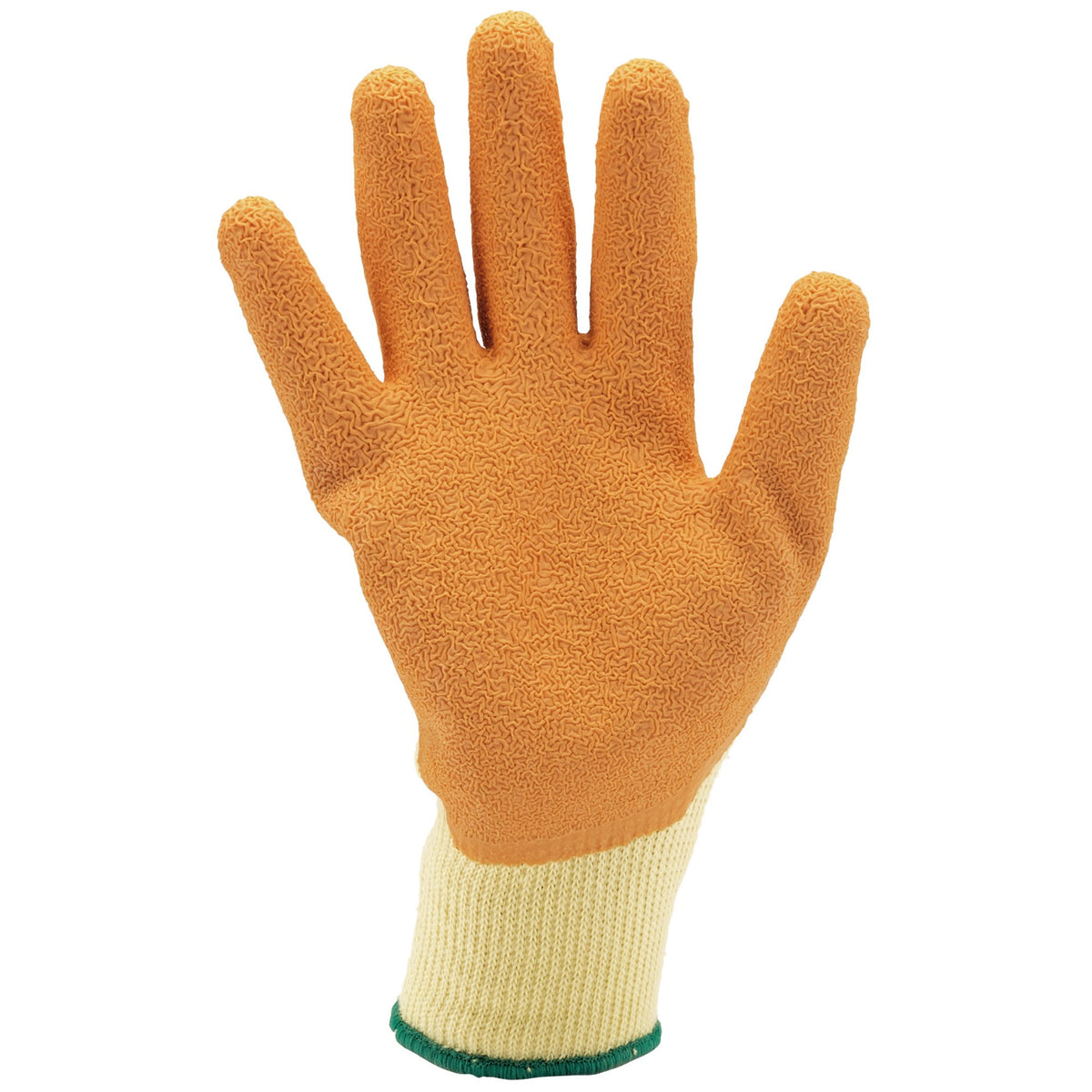 DRAPER Orange Heavy Duty Latex Coated Work Gloves - Large: Model No. HDLGA/B